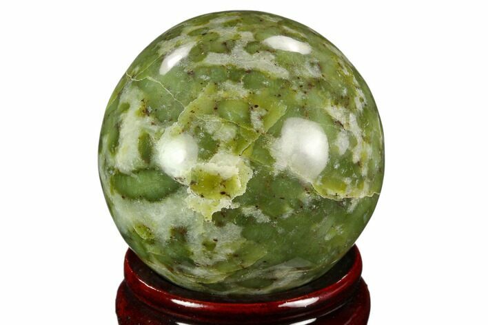 Polished Serpentine Sphere - Pakistan #124318